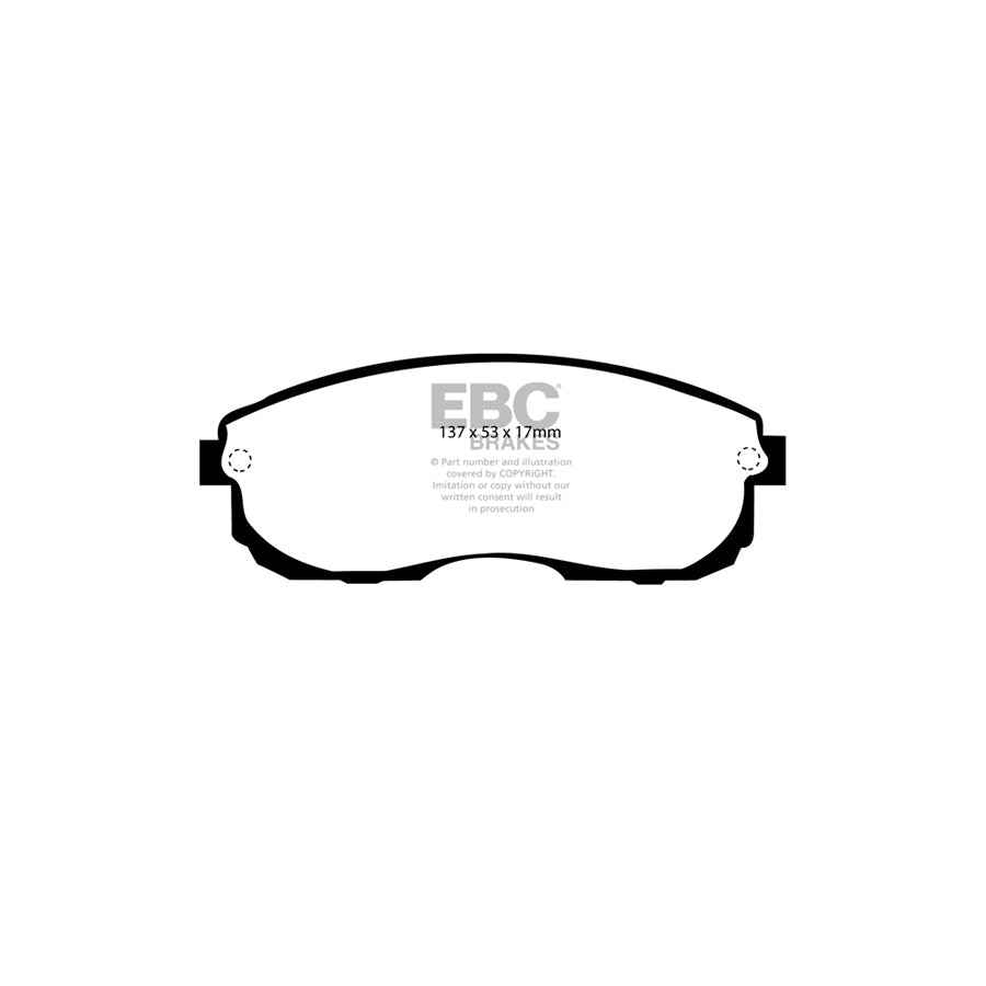 EBC DP3775C Nissan Redstuff Front Brake Pads - Sumitomo Caliper 2 | ML Performance UK Car Parts