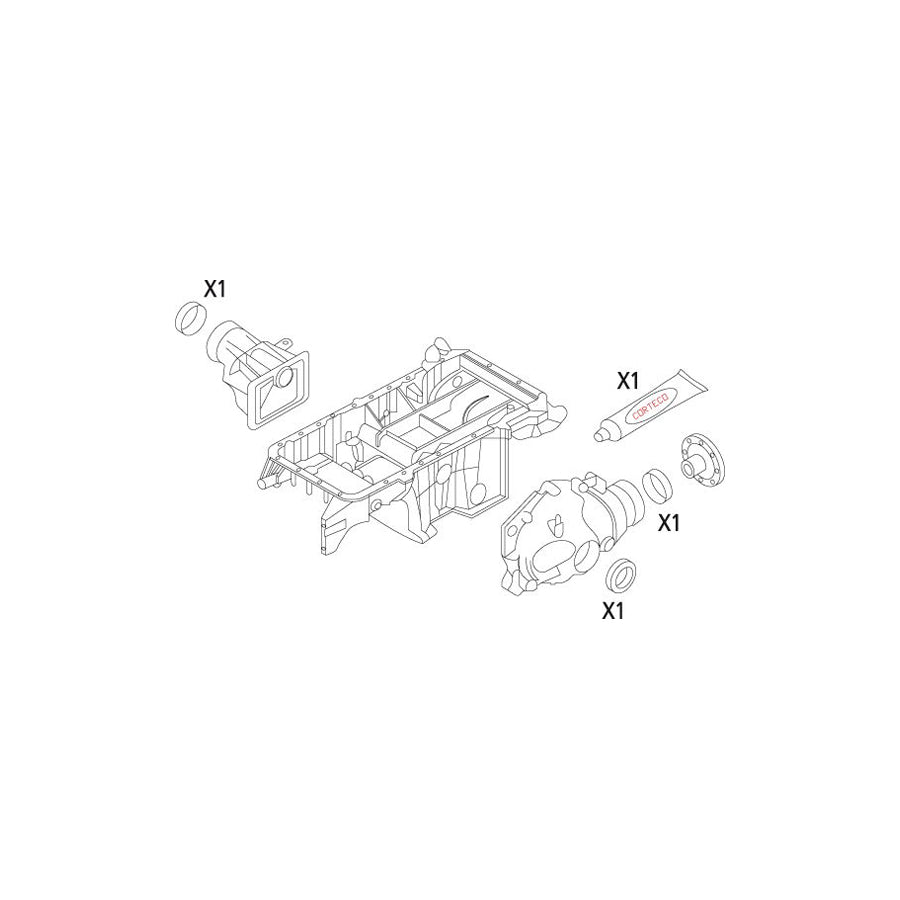 Corteco 19535862 Gasket Set, Differential | ML Performance UK