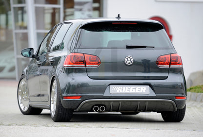 Rieger 00099657 VW Mk6 Golf GTD Rear Diffuser 2 | ML Performance UK Car Parts