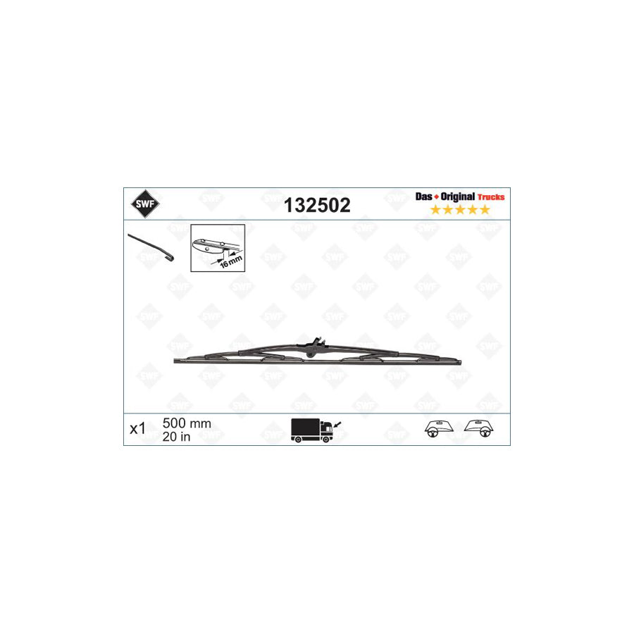 Swf Original 132502 Wiper Blade | ML Performance UK Car Parts