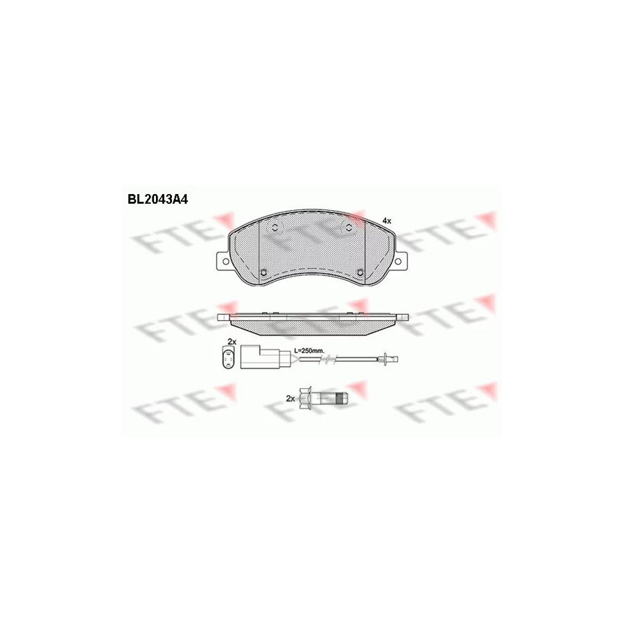 Fte 9010629 Brake Pad Set | ML Performance UK Car Parts