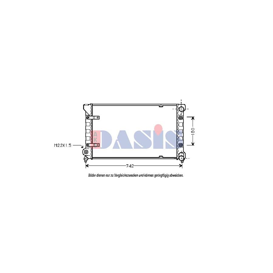 AKS Dasis 330160N Engine Radiator For Seat Toledo I Hatchback (1L) | ML Performance UK