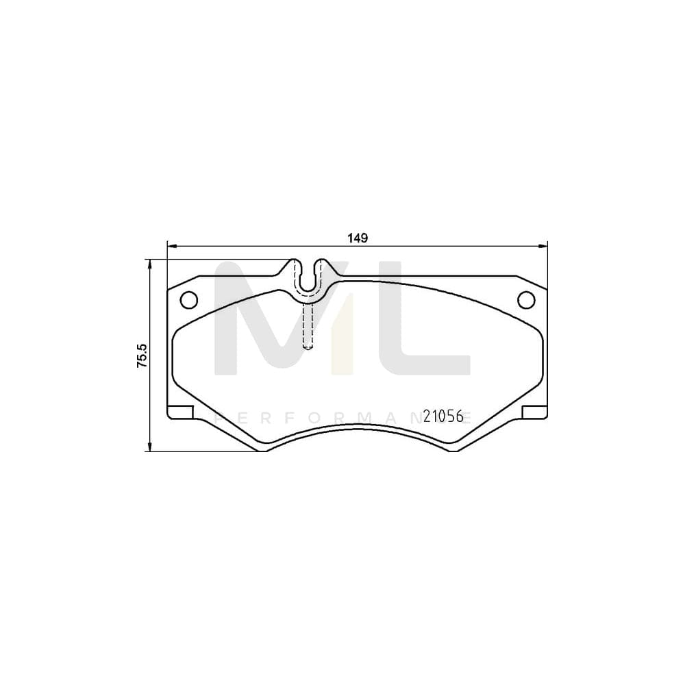 Brembo P 50 134 Brake Pad Set Prepared For Wear Indicator | ML Performance Car Parts