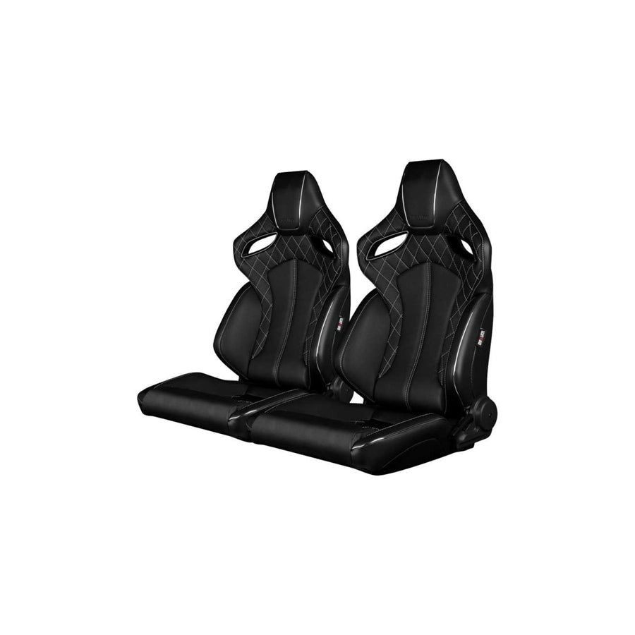 BRAUM Orue Series Racing Seats (Diamond Ed. White Stitching) – Pair | ML Performance UK Car Parts