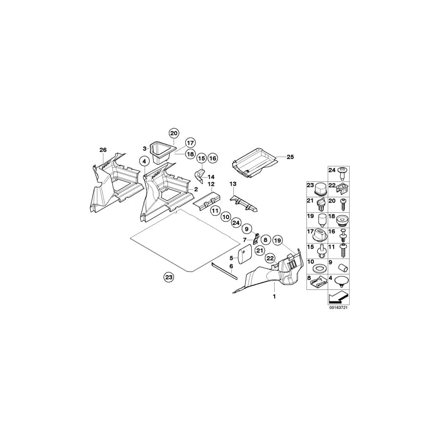 Genuine BMW 51478399013 E36 Trim Panel Right (Inc. Z3 2.8, Z3 3.0i & Z3 1.9) | ML Performance UK Car Parts