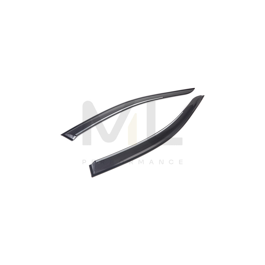 ClimAir CLI0033149 Wind deflectors for RENAULT CLIO Arrow direction, Front, Smoke Grey | ML Performance Car Parts