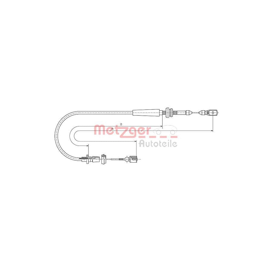 METZGER 10.1013 Throttle Cable for VW POLO | ML Performance UK Car Parts