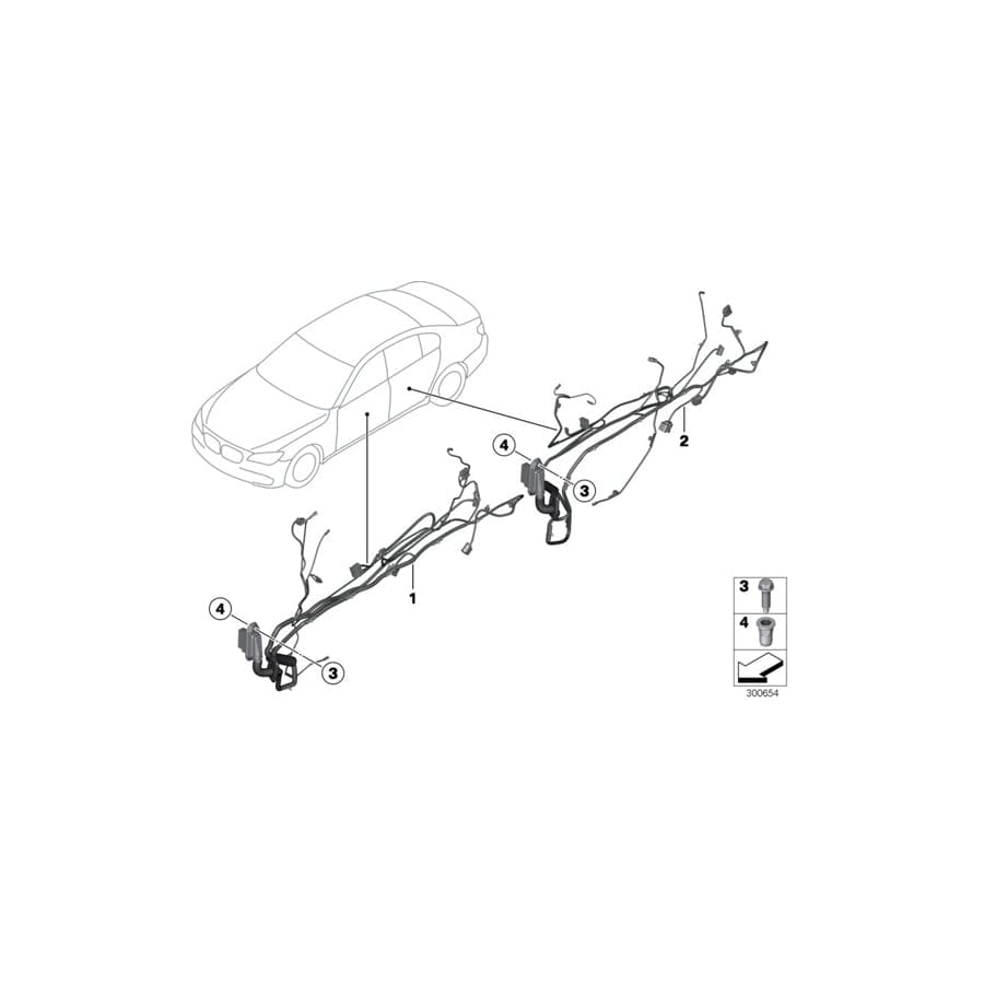 Genuine BMW 61129282068 F10 F11 Driver's Side Door Cable Harness (Inc. M5, 528iX & 530dX) | ML Performance UK Car Parts