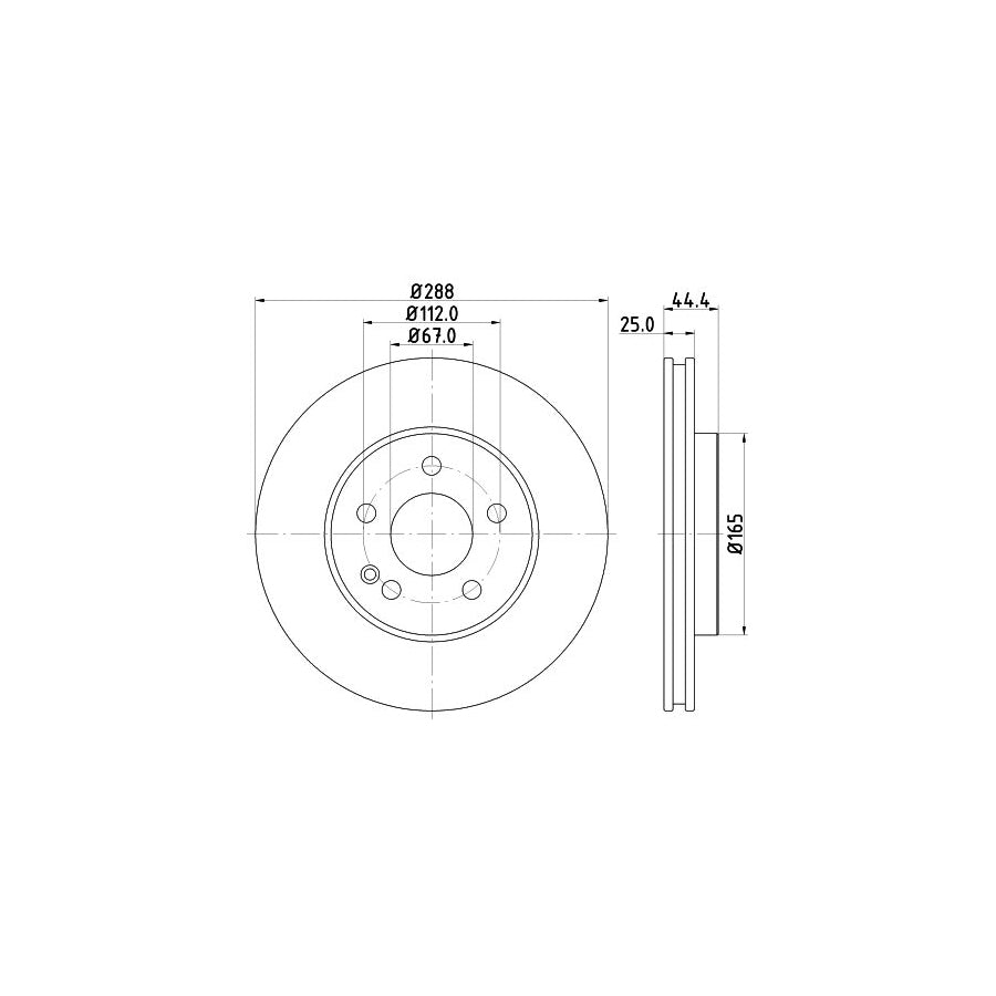 Hella 8MP 376 800-731 Water Pump