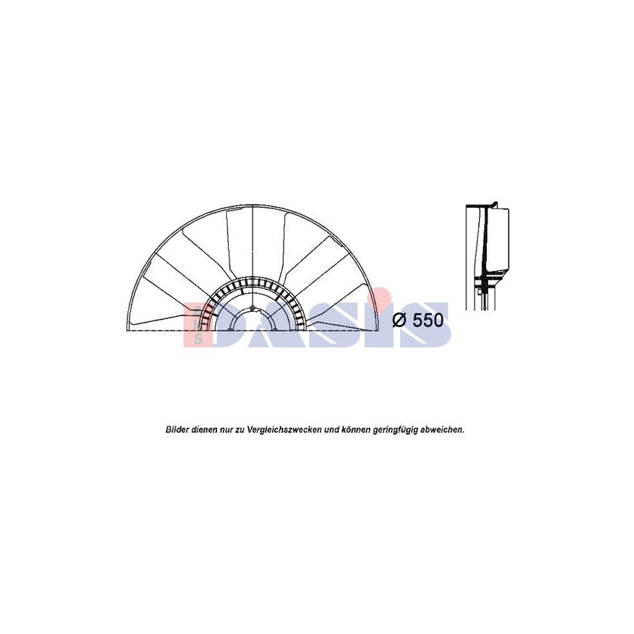 AKS Dasis 408002N Fan Wheel, Engine Cooling | ML Performance UK