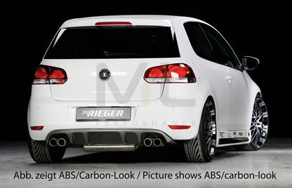 Rieger 00059511 VW Mk6 Golf Rear Diffuser 2 | ML Performance UK Car Parts