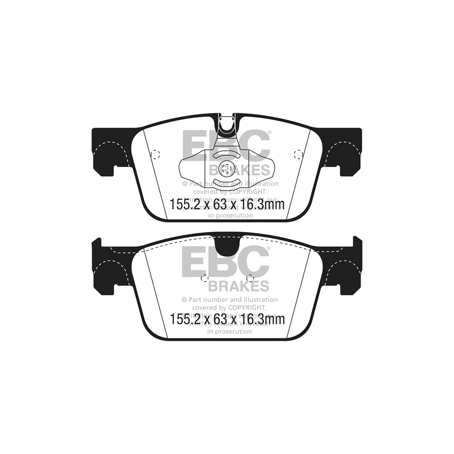 EBC DP42305R Volvo Yellowstuff Front Brake Pads - ATE Caliper 2 | ML Performance UK Car Parts