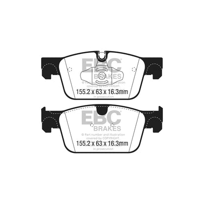 EBC DP42305R Volvo Yellowstuff Front Brake Pads - ATE Caliper 2 | ML Performance UK Car Parts