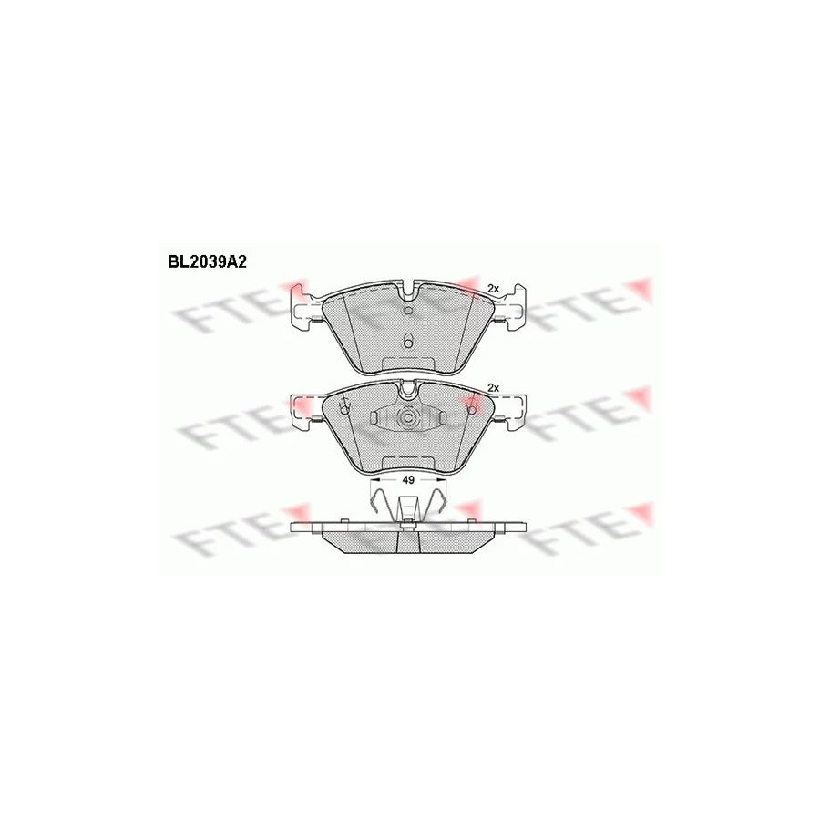 Fte 9010625 Brake Pad Set | ML Performance UK Car Parts