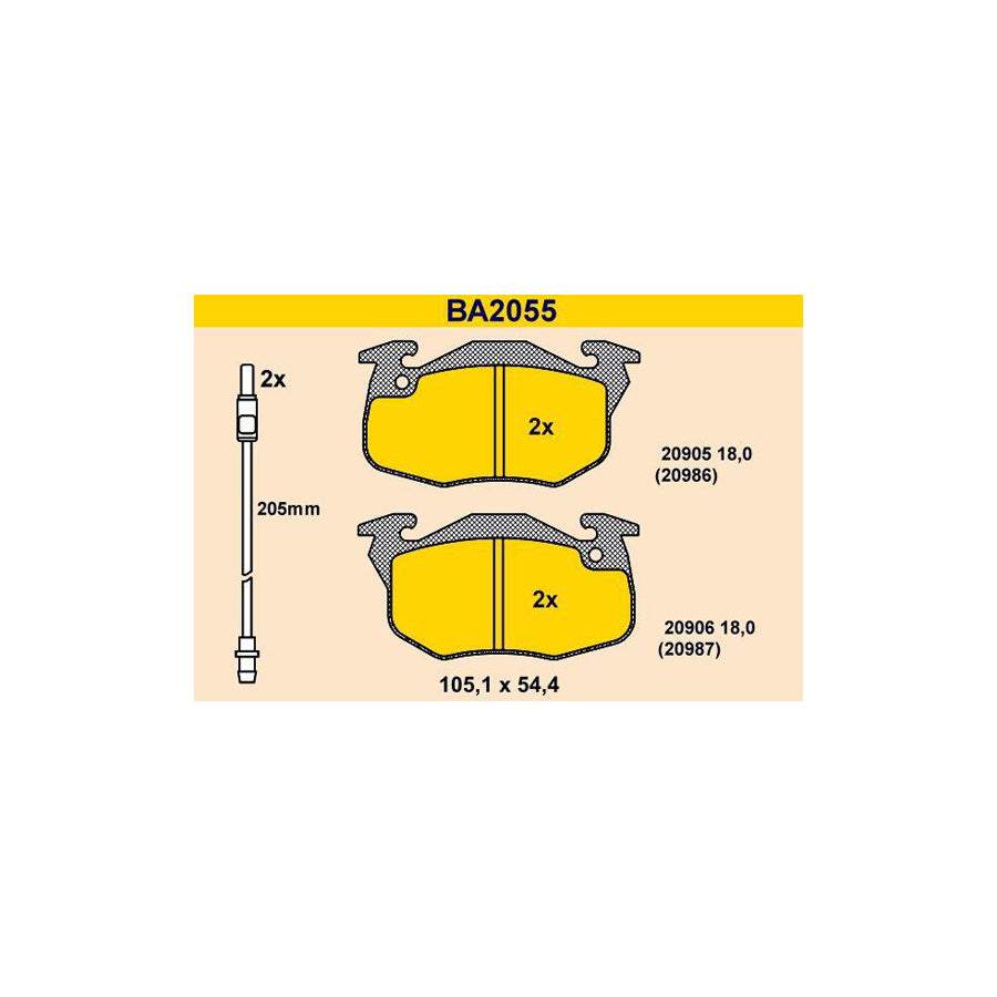 Barum BA2055 Brake Pad Set