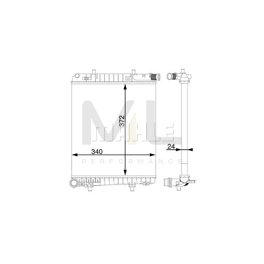 MAHLE ORIGINAL CR 1591 000S Engine radiator Mechanically jointed cooling fins | ML Performance Car Parts