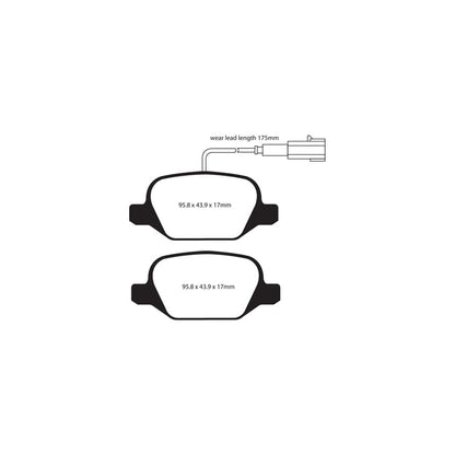 EBC PD40K080 Alfa Romeo MiTo Ultimax Pad & Plain Disc Kit - TRW Caliper 3 | ML Performance UK Car Parts