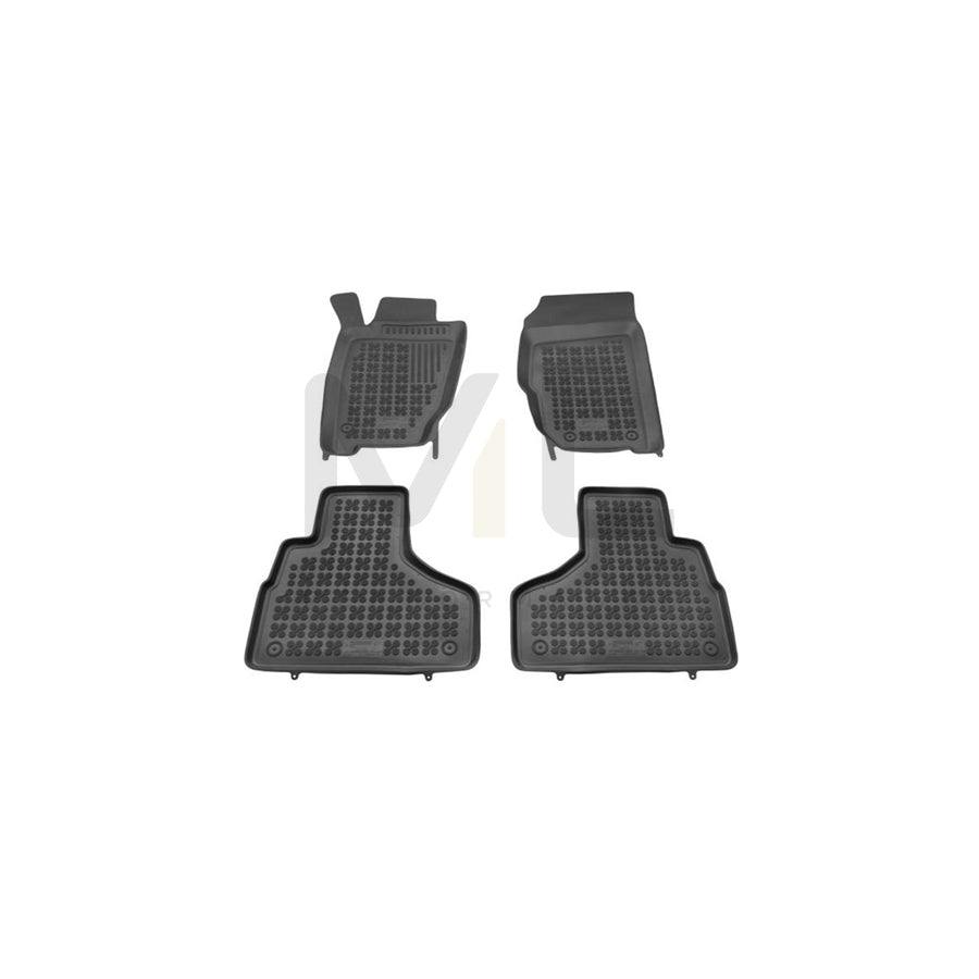 REZAW PLAST 203104 Floor mat set for JEEP Cherokee III (KJ) Elastomer, Front and Rear, Black | ML Performance Car Parts