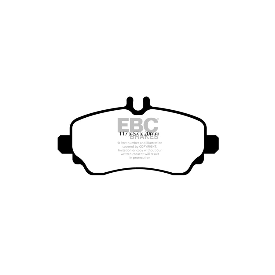 EBC DP1555 Mercedes-Benz Vaneo Ultimax Front Brake Pads 2 | ML Performance UK Car Parts