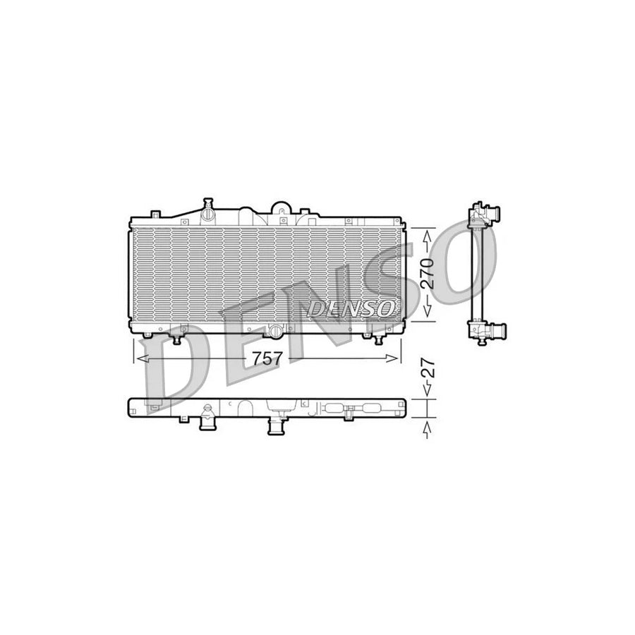 Denso DRM09011 Drm09011 Engine Radiator For Fiat Barchetta (183) | ML Performance UK