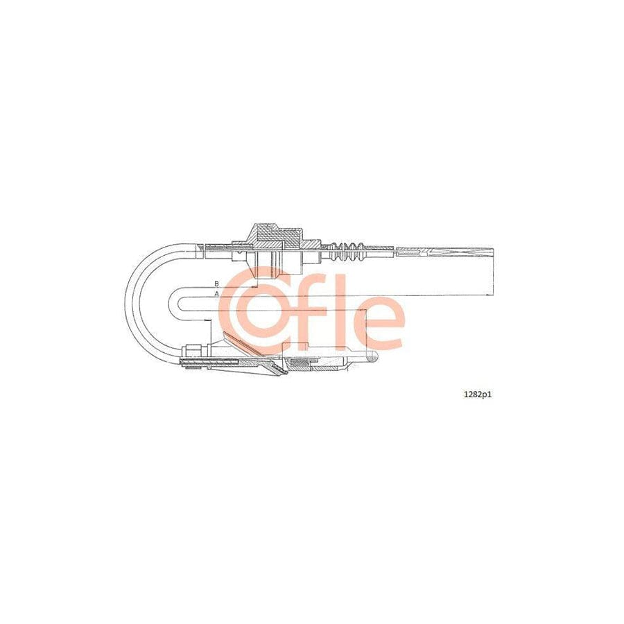 Cofle 1282P1 Clutch Cable For Fiat Punto