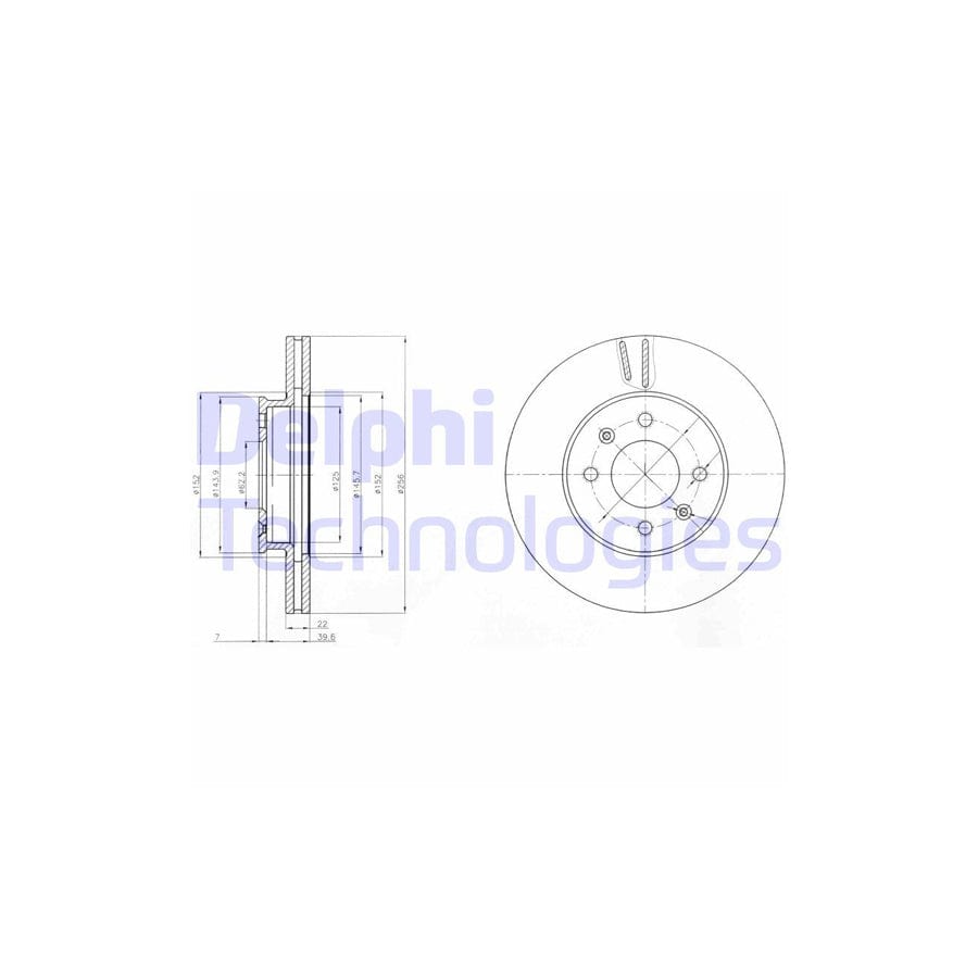 Delphi Bg4096 Brake Disc