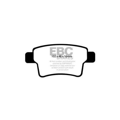 EBC DP1961 Citroen C4 Picasso Ultimax Rear Brake Pads 2 | ML Performance UK Car Parts