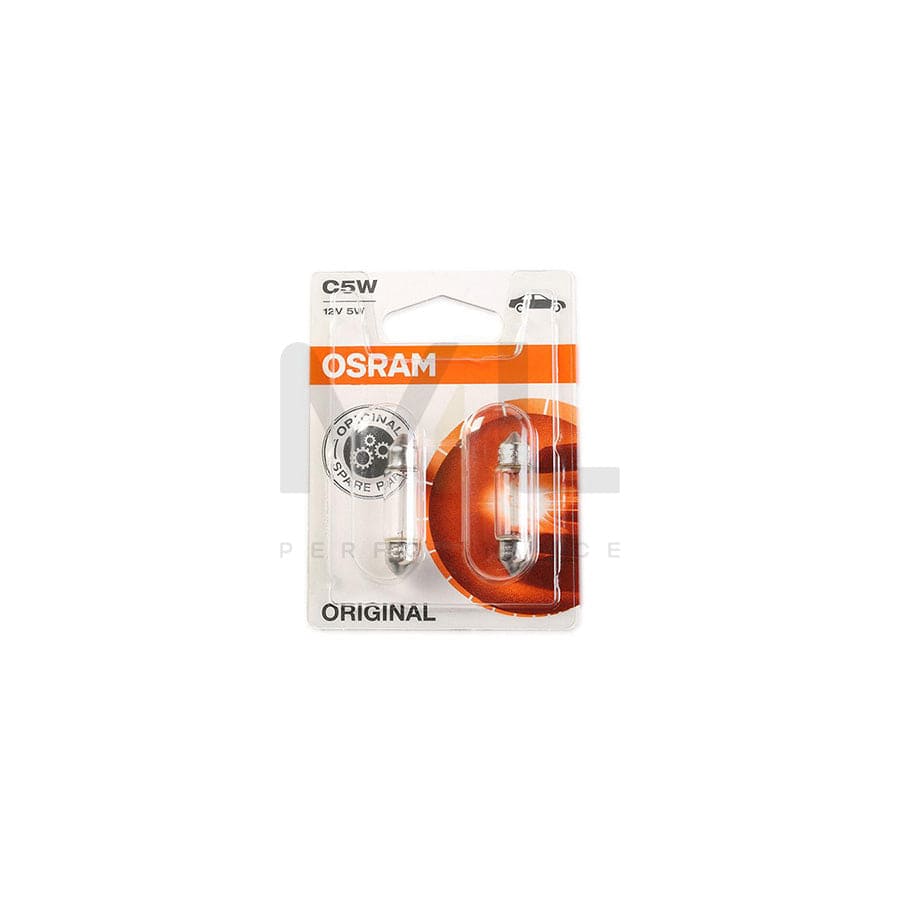 OSRAM ORIGINAL 6418-02B Bulb, licence plate light 12V 5W 35 mm, C5W, SV8,5-8 | ML Performance Car Parts