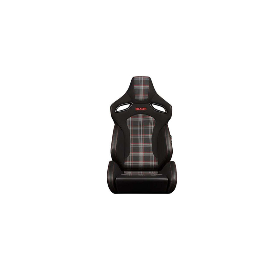 BRAUM Orue-S Series Sport Reclinable Seats (Black & Red Plaid) – Pair