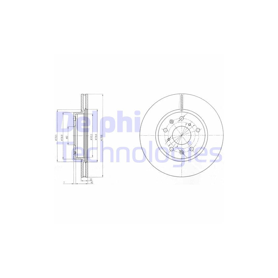 Delphi Bg4093C Brake Disc