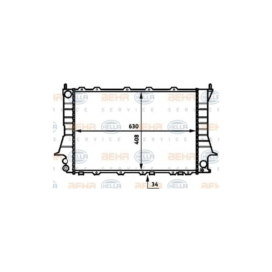 Hella 8MK 376 713-611 Engine Radiator