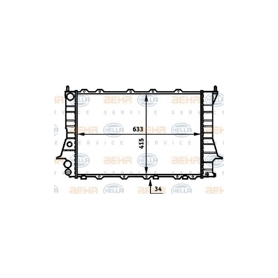 Hella 8MK 376 713-604 Engine Radiator