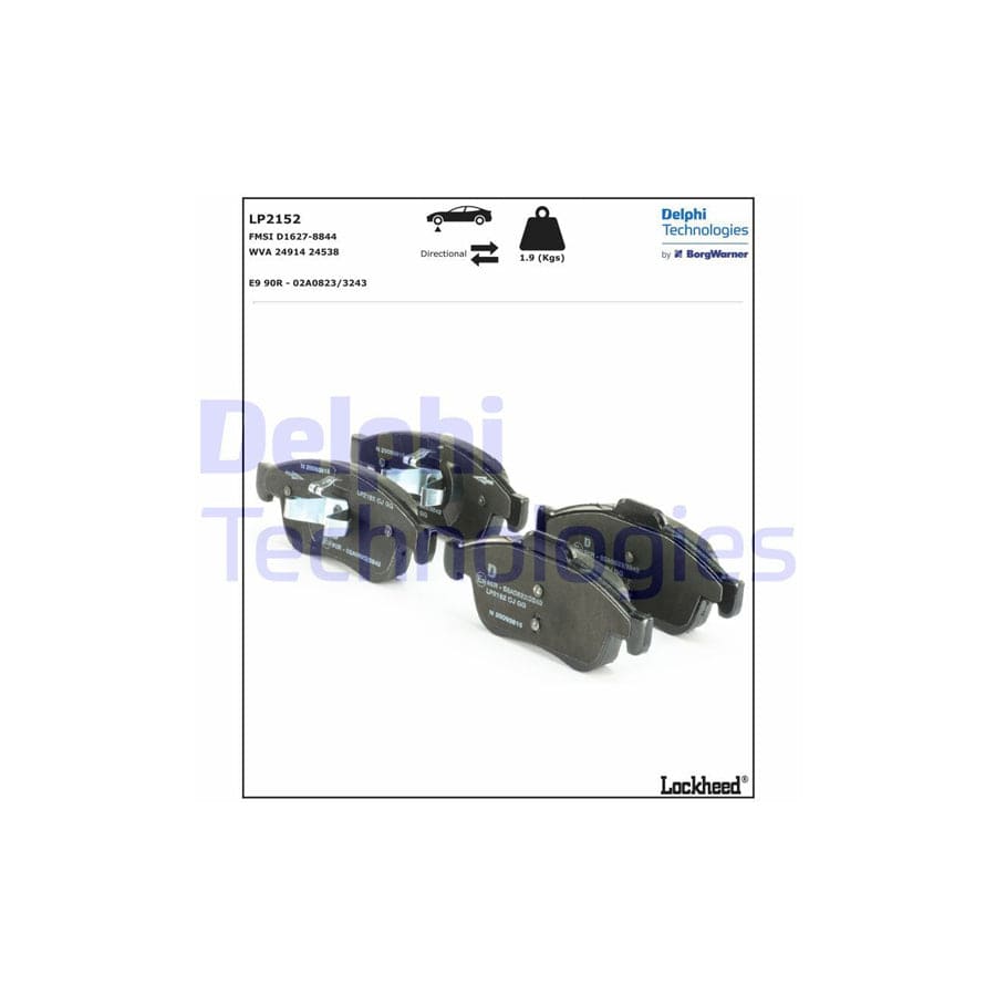 Delphi Lp2152 Brake Pad Set