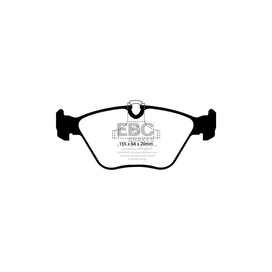 EBC PD40K343 BMW E46 Ultimax Pad & Plain Disc Kit - ATE Caliper 2 | ML Performance UK Car Parts