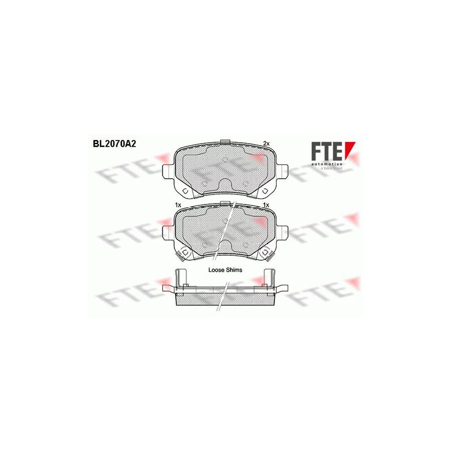 Fte BL2070A2 Brake Pad Set | ML Performance UK Car Parts