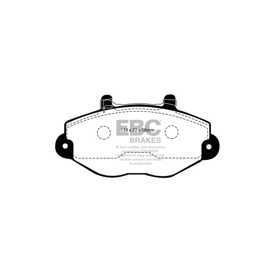 EBC PDKF805 Ford Transit Ultimax Front Brake Pad & Plain Disc Kit 2 | ML Performance UK Car Parts