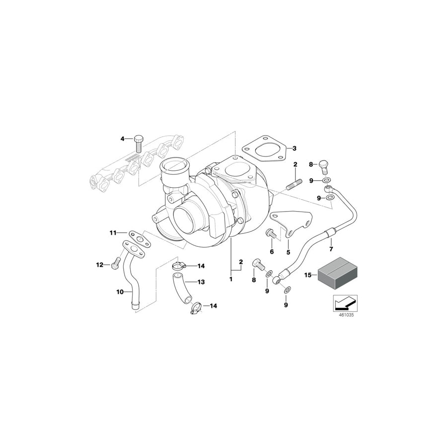 Genuine BMW 11422247915 E46 E38 E53 Oil Pipe (Inc. 730d, X5 3.0d & 530d) | ML Performance UK Car Parts