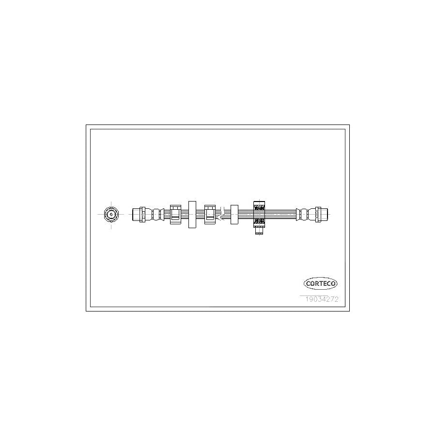 Corteco 19034272 Brake Hose For Vw Transporter | ML Performance UK