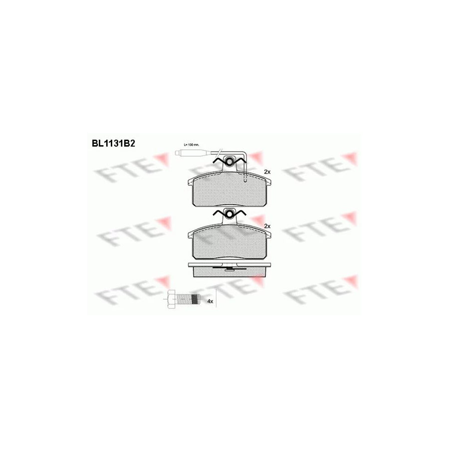 Fte BL1131B2 Brake Pad Set | ML Performance UK Car Parts