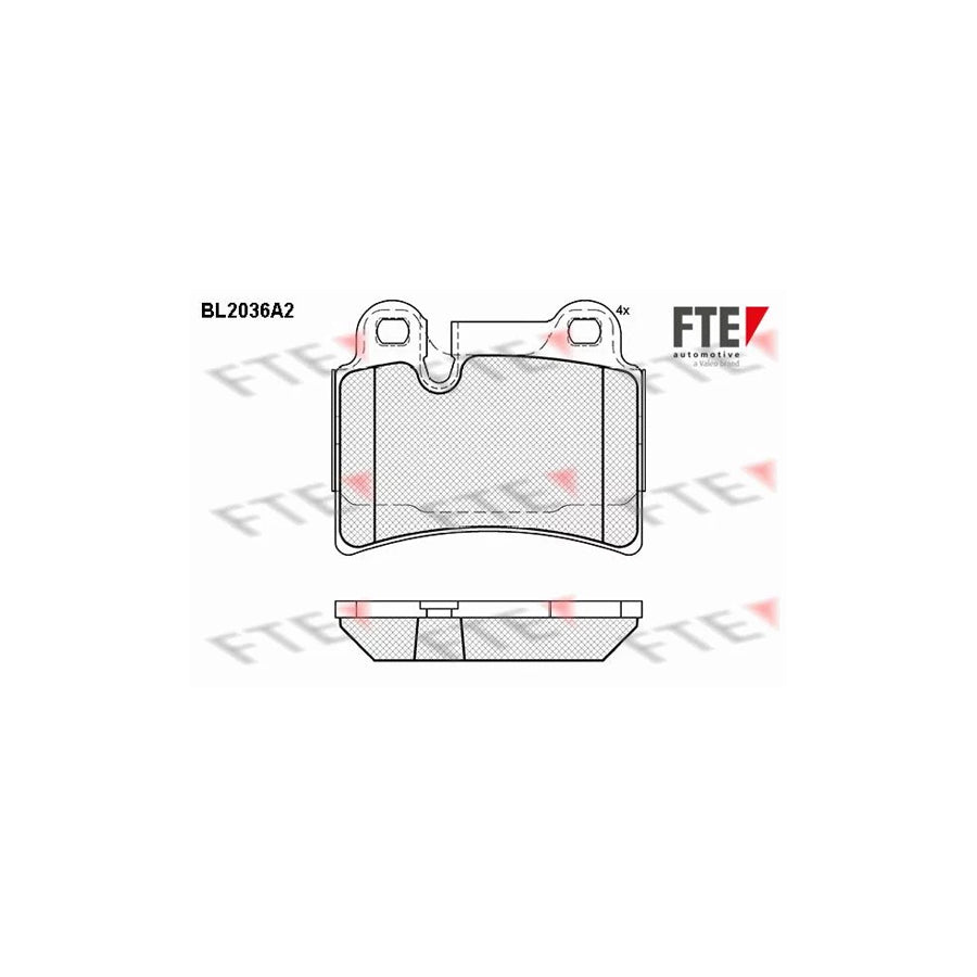 Fte 9010621 Brake Pad Set For Vw Touareg I (7La, 7L6, 7L7) | ML Performance UK Car Parts