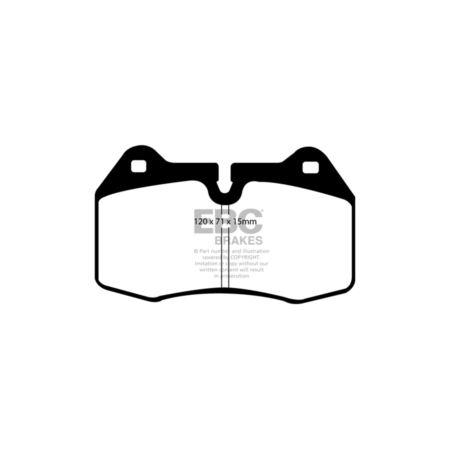 EBC PD10KF610 Nissan Orangestuff Front Brake Pad & USR Disc Kit - Brembo Caliper (Inc. Skyline V35 & 350Z) 2 | ML Performance UK Car Parts