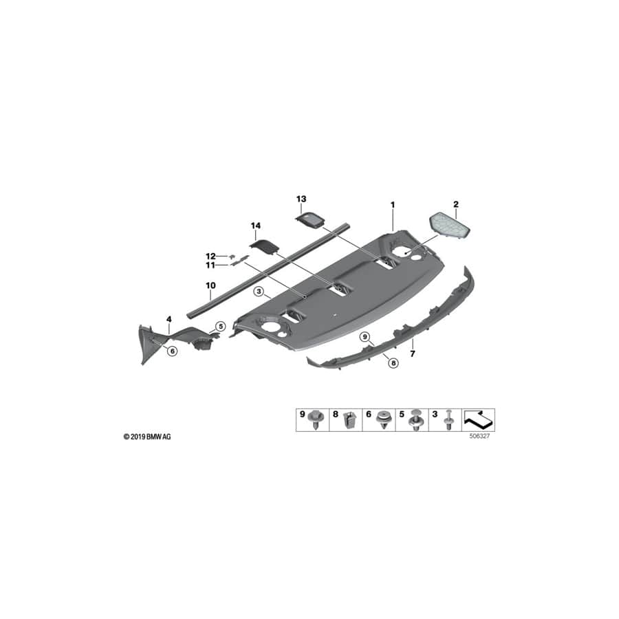 Genuine BMW 51467482402 F44 G20 Cover For Speaker, Hifi, Right (Inc. 320dX, 320d & 330e) | ML Performance UK Car Parts