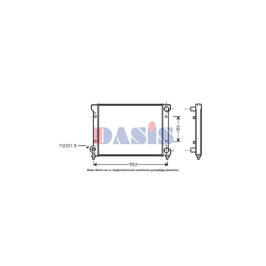 AKS Dasis 331990N Engine Radiator | ML Performance UK