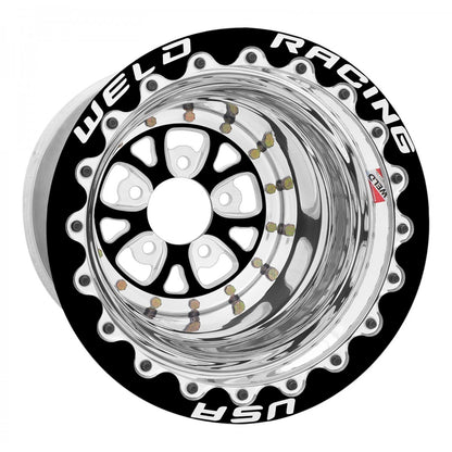 Weld 84B-510214 V-Series Wheel 15x10 5x4.5 ET38 BS7 Black Center - Black Shell