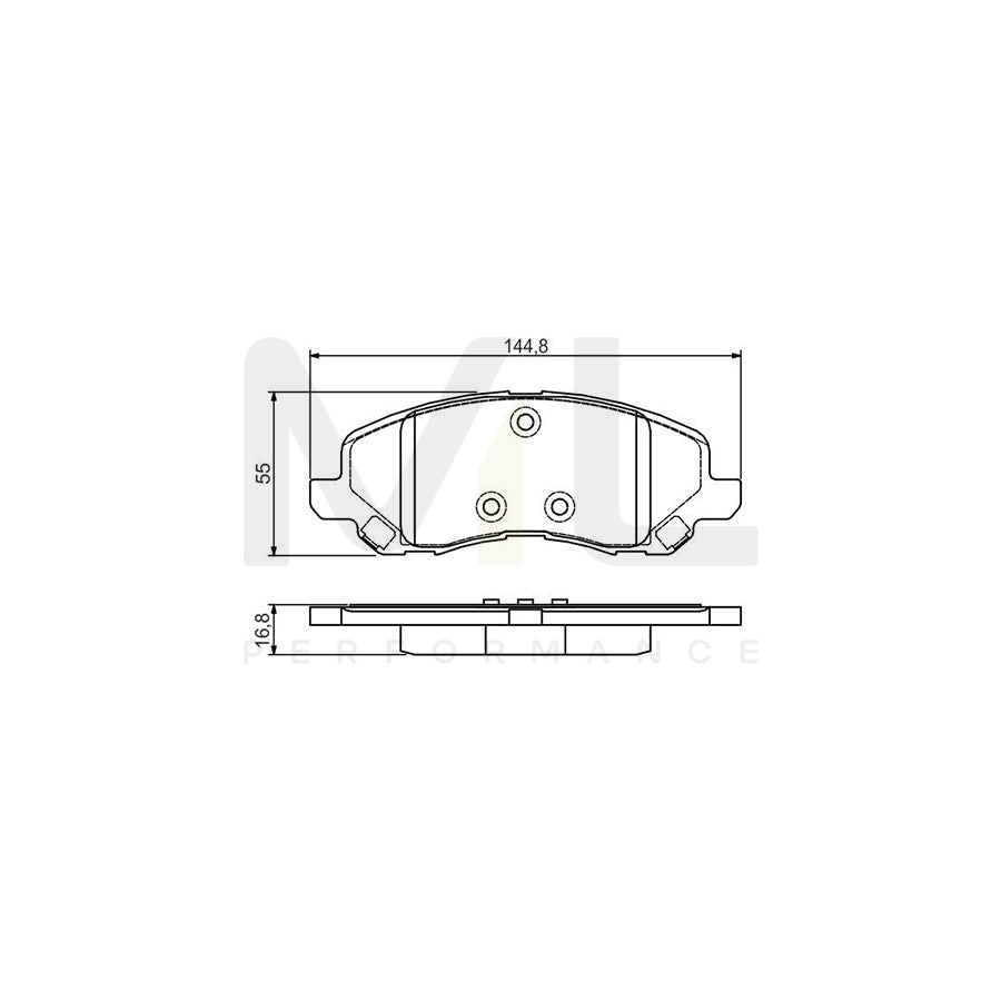 Bosch 0986495170 Brake Pad Set With Mounting Manual BP1503 | ML Performance Car Parts