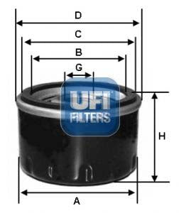 UFI 23.270.00 Oil Filter