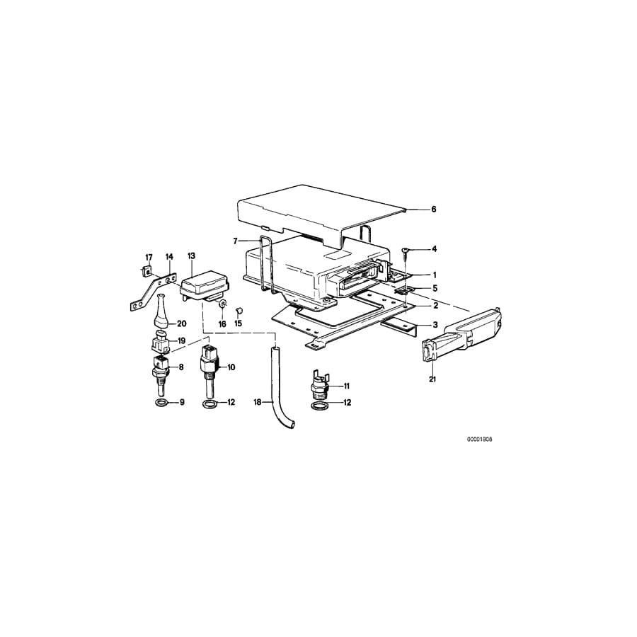 Genuine BMW 13611706438 E30 At-Control Unit L-Jetronic 25-POL (Inc.  & 323i) | ML Performance UK Car Parts