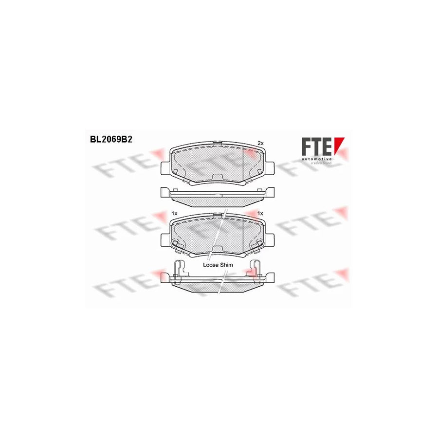 Fte BL2069B2 Brake Pad Set For Tata (Telco) Aria Off-Road | ML Performance UK Car Parts