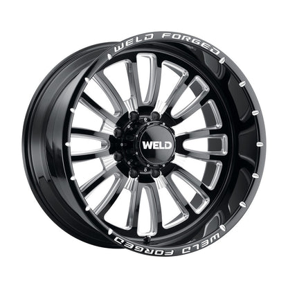 Weld W70902060BAA Vektor Xt Wheel 20x12 5x150 ET-51 BS4.5 Gloss Black &amp; Contrast Cut