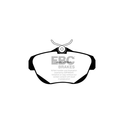 EBC DP1962 Citroen C6 Ultimax Rear Brake Pads 2 | ML Performance UK Car Parts